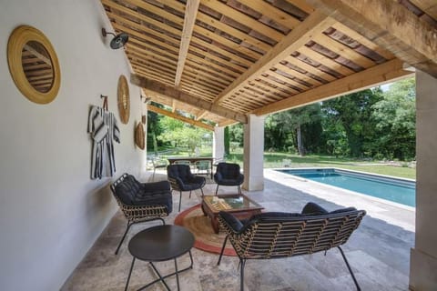 Living room, Dining area, Pool view, Swimming pool
