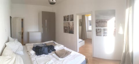 Bed, Photo of the whole room, Bedroom, towels, wardrobe