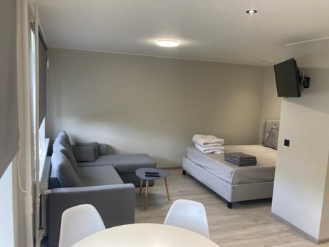 Bed, TV and multimedia, Living room, Photo of the whole room, Seating area