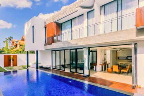 Property building, Patio, Pool view, Swimming pool