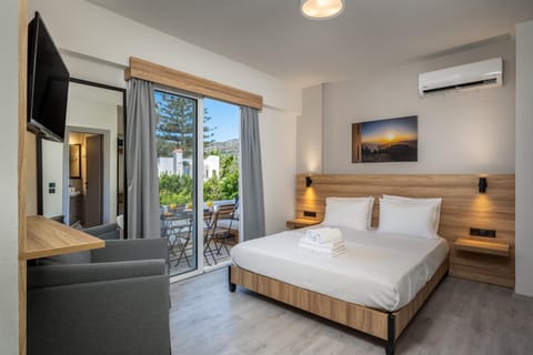 Bed, TV and multimedia, Photo of the whole room, Seating area, air conditioner