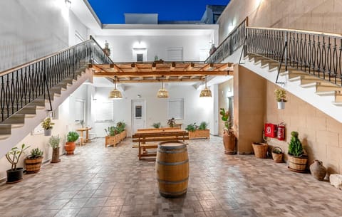 Property building, Patio, Balcony/Terrace, Inner courtyard view