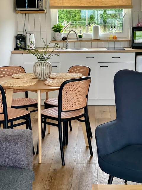 Kitchen or kitchenette, Seating area, Dining area, stove