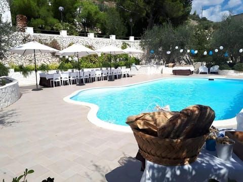 Property building, Living room, Swimming pool