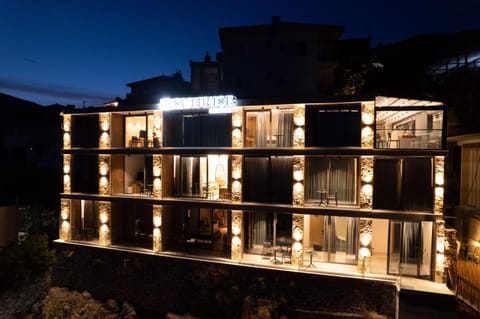 Property building, Night, View (from property/room), Balcony/Terrace