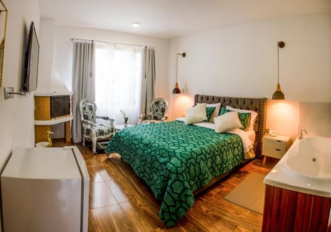 Bed, Hot Tub, Photo of the whole room, Bedroom