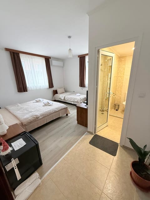 Bed, Photo of the whole room, Bedroom, towels, wardrobe