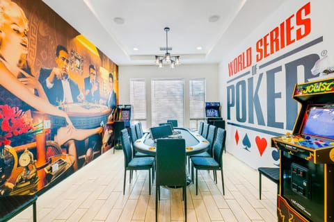 Hollywood Hideaway with 158" Poolside TV and 2 Arcades House in La Quinta