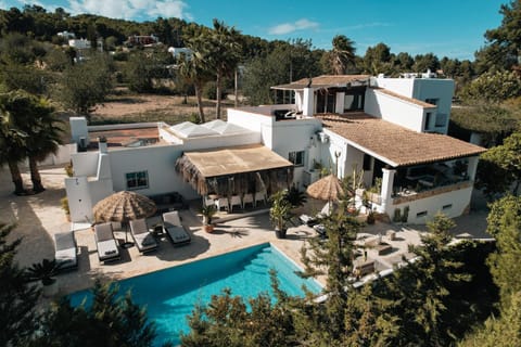Property building, Living room, Swimming pool
