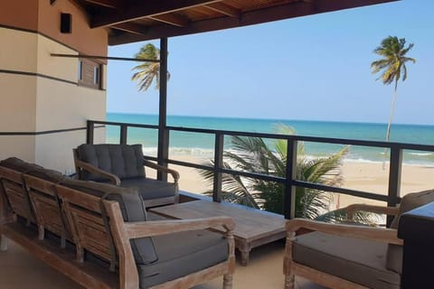 Balcony/Terrace, Seating area, Beach, Sea view