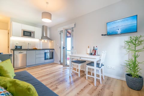 Kitchen or kitchenette, Living room, Dining area
