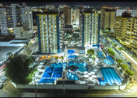 Property building, Day, Night, Bird's eye view, City view, Swimming pool, sunbed