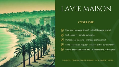 Lavie Maison Hot Tub Seaside Studio Apartment in Nice