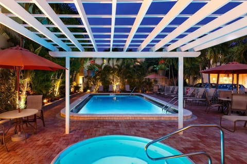 Night, Swimming pool