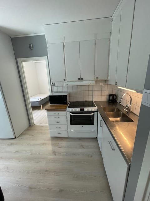 Kitchen or kitchenette, dishwasher