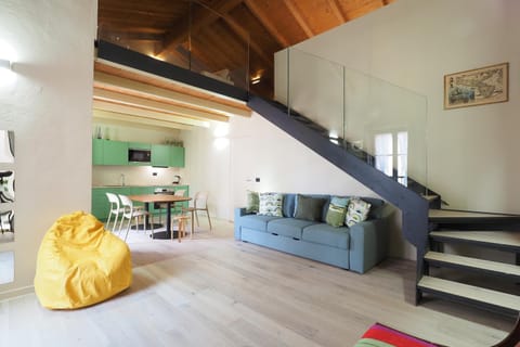 Kitchen or kitchenette, Living room, Dining area