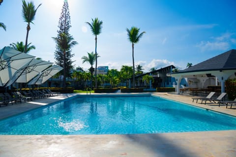 Pool view, Swimming pool, sunbed