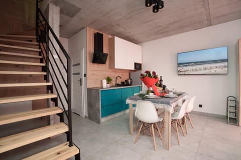 Kitchen or kitchenette, Living room, Dining area