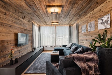 TV and multimedia, View (from property/room), Living room, Seating area, Mountain view