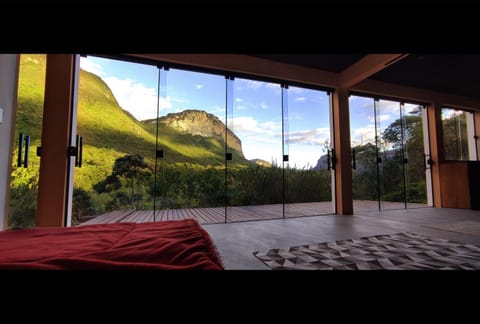 Bed, Day, Natural landscape, Bedroom, Mountain view