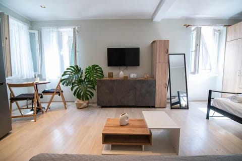 Bed, TV and multimedia, Living room
