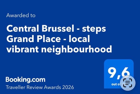 Central Brussel - steps Grand Place - local vibrant neighbourhood Apartment in Brussels