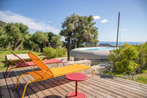 Villa Bonnard in Nice Sea and city View & Pool Villa in 06340 La Trinité, France