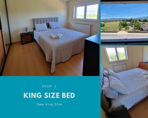 Bed, Photo of the whole room, Bedroom, Text overlay