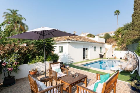 Property building, Living room, Swimming pool