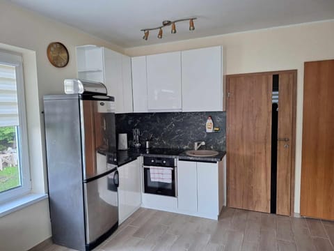 Kitchen or kitchenette, oven, stove