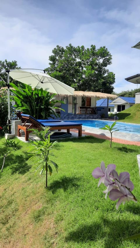 Pool view, sunbed