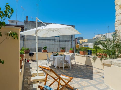 Property building, Patio, Day, View (from property/room), Balcony/Terrace, Living room, Dining area