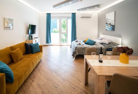Communal lounge/ TV room, Bed, TV and multimedia, Living room, Dining area, air conditioner