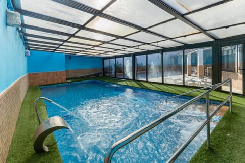 Property building, Living room, Swimming pool