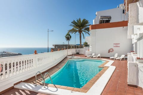 Property building, Living room, Swimming pool