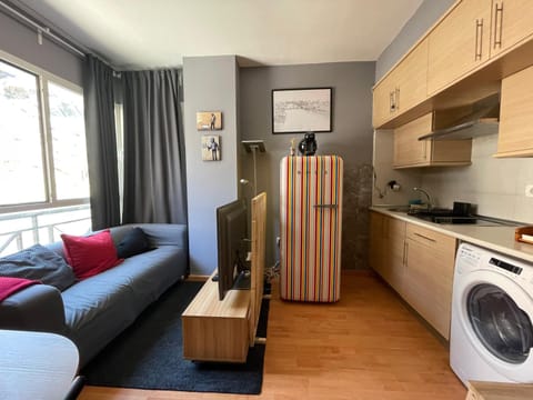 TV and multimedia, Kitchen or kitchenette, Living room, Mountain view, heating, internet, stove, washing machine, dryer