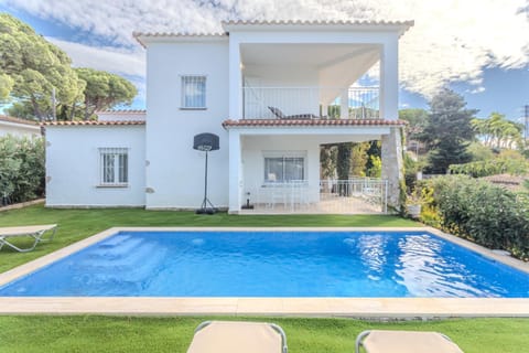Property building, Living room, Swimming pool