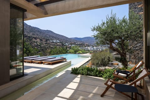 Pool view, Swimming pool, sunbed