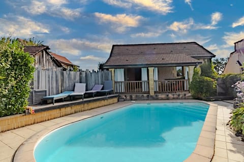 Property building, Living room, Swimming pool