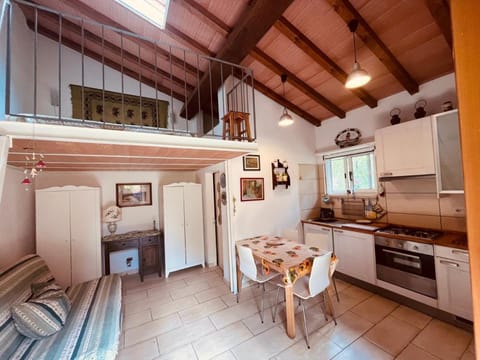 Kitchen or kitchenette, Living room, Seating area, Dining area, oven, stove