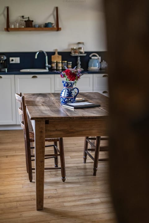 Kitchen or kitchenette, Dining area, stove