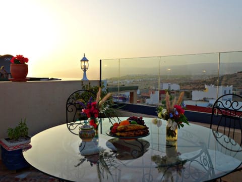 Natural landscape, View (from property/room), Balcony/Terrace, Mountain view, Sunset