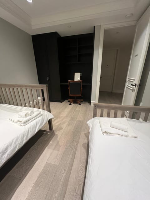 Bed, Photo of the whole room, Bedroom, towels, wardrobe