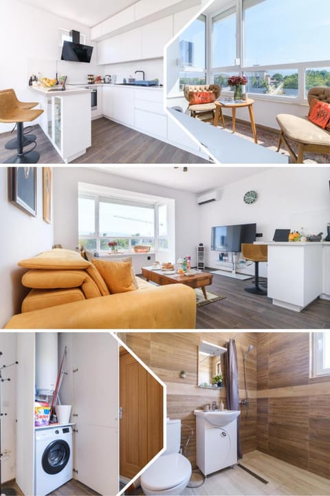 Communal lounge/ TV room, TV and multimedia, Kitchen or kitchenette, Living room, Photo of the whole room, Seating area, Evening entertainment, oven