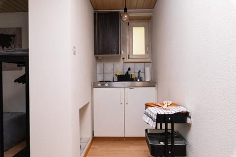 Coffee/tea facilities, Kitchen or kitchenette, stove