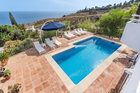 Property building, Living room, Swimming pool