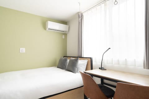 Bed, Bedroom, air conditioner