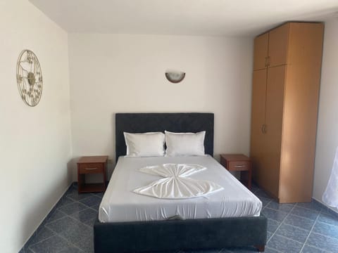 Bed, Photo of the whole room, Bedroom, towels, wardrobe