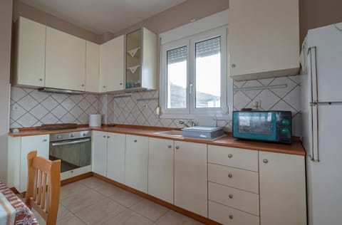 Kitchen or kitchenette, oven