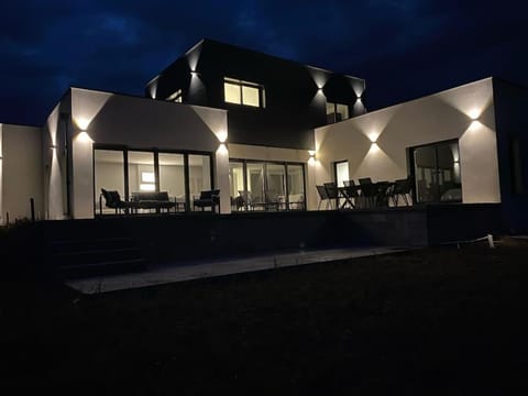 Property building, Patio, Night
